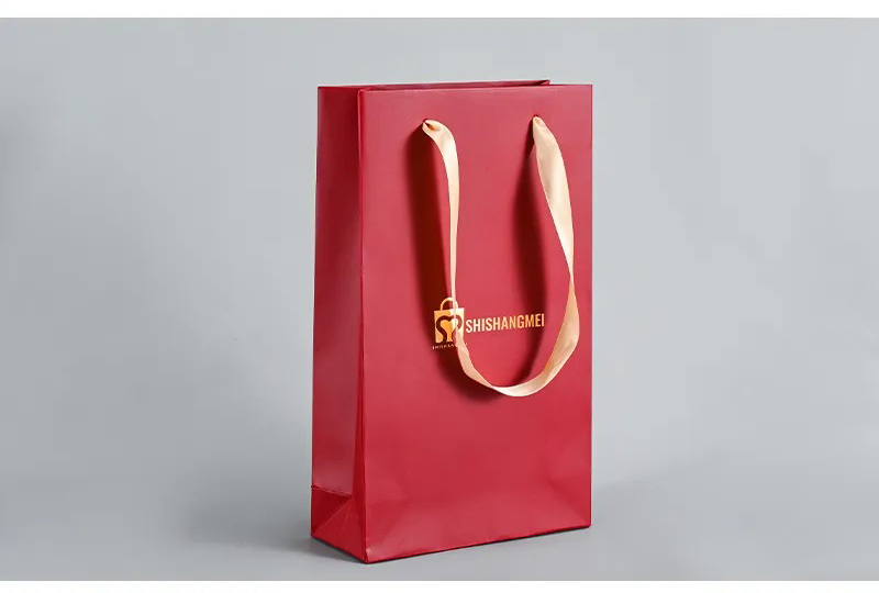 Personnaliser l'approvisionnement de marque de luxe artisanat rouge pas cher 4 6 bouteille de vin cadeau sac fourre-tout détail shopping sac en papier avec logos