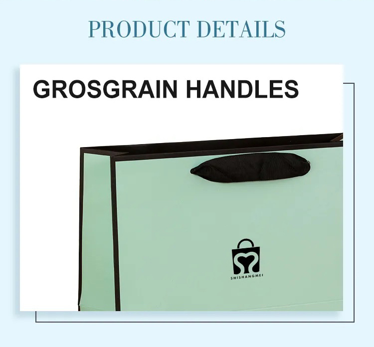 Fancy customized craft grocery boutique gift paper string fashion shopping bag with your own logo printed for clothing