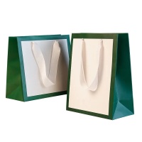 Custom small full colored white pink luxury jewelry shiny lamination packaging shopping paper bag thank you bags for boutique