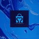 Saco de papel de transporte de presente de compras de varejo azul marinho de luxo personalizado com sua própria alça de fita de logotipo para embalagem de presente