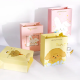 Sacos personalizados cmyk completos impressos para crianças laranja rosa personalizados lindos desenhos animados sanrio design sacos de papel para embalagem de presente