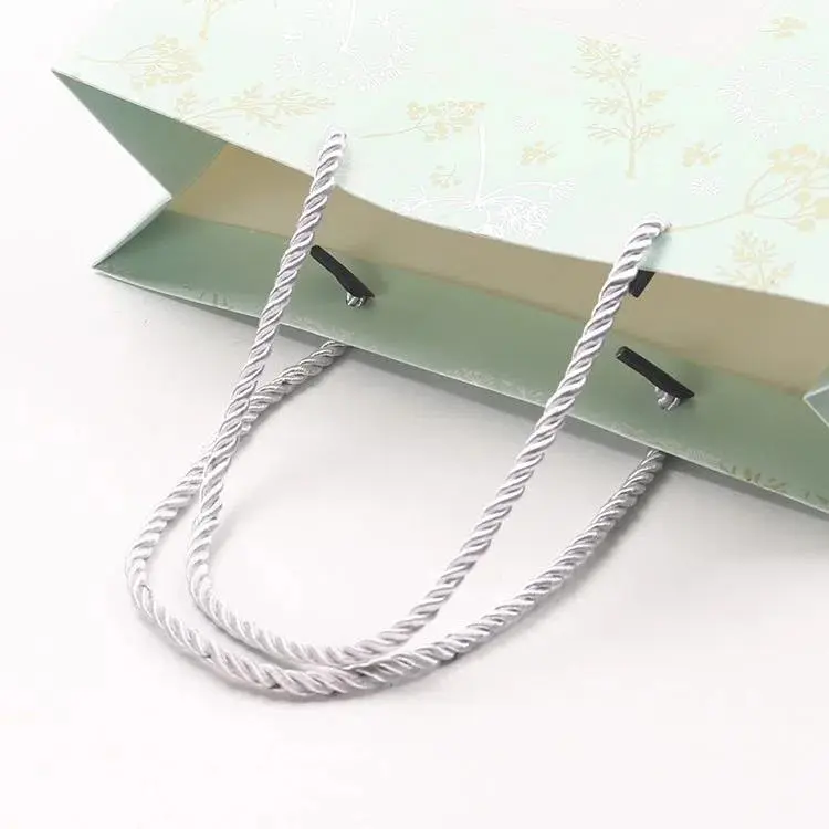 Emballage personnalisé recyclable cadeau de la Saint-Valentin bijoux holographique rouleau eco poubelle sac en papier avec logo personnalisé imprimé