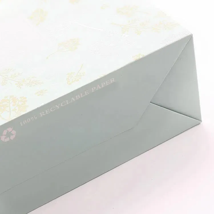 Emballage personnalisé recyclable cadeau de la Saint-Valentin bijoux holographique rouleau eco poubelle sac en papier avec logo personnalisé imprimé