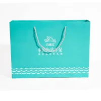Les vêtements de chaussures de shopping de marque de papier d'art vert Premium portent un sac en papier avec poignée pour magasin de détail