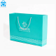 Green Premium art paper brand shopping shoe clothes carry paper bag with handle for retail shop