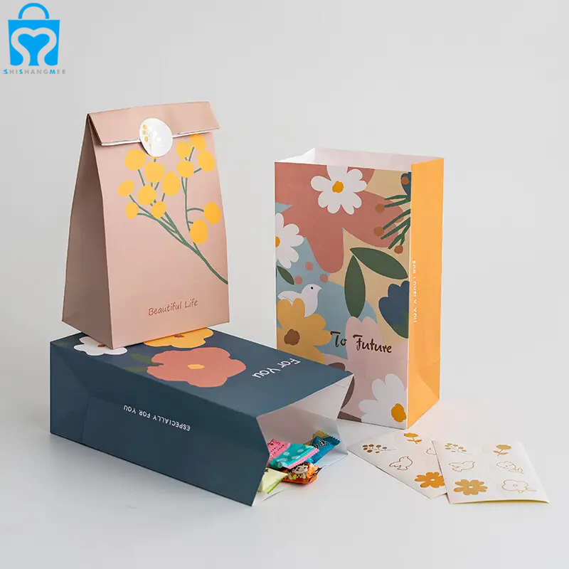 Meilleure vente mini a4 enveloppe cadeau papier mailer sacs sac d'emballage de thé sacs d'emballage personnalisés sans poignées pour le thé