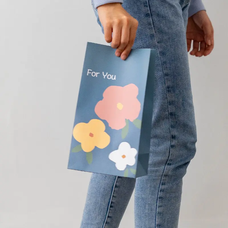Meilleure vente mini a4 enveloppe cadeau papier mailer sacs sac d'emballage de thé sacs d'emballage personnalisés sans poignées pour le thé