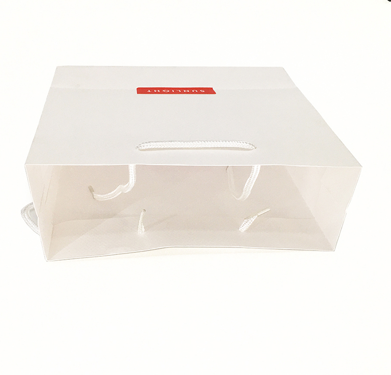 Personnalisé blanc luxe shopping bijoux fourre-tout cadeau premium art carton papier sacs emballage beauté cadeau sac avec logo imprimé