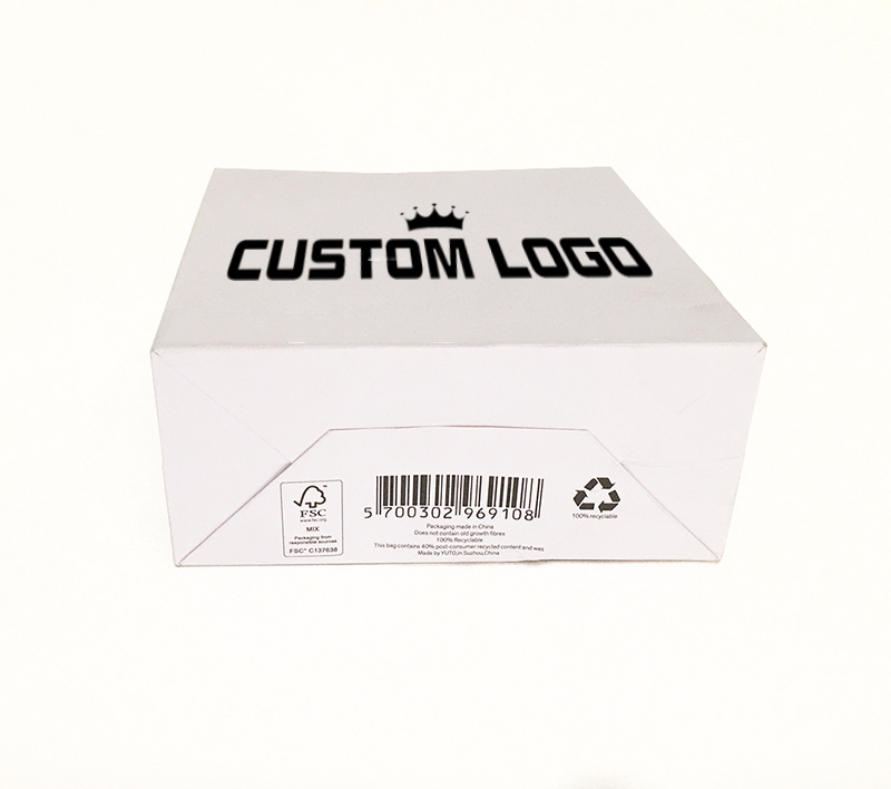 Technologie chine gros personnalisé petit carton portable cadeau papier sacs à provisions boîte avec logo et poignées