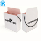 Technologie China Großhandel benutzerdefinierte kleine Karton tragbare Geschenkpapier Einkaufstaschen Box mit Logo und Griffen