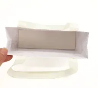 Personalizzato con marchio personalizzato Profumo artigianale bianco gioielli regalo cosmetico confezione shopping sacchetto di carta con logo