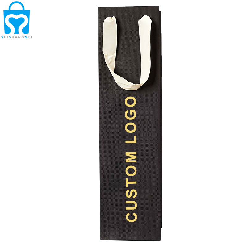 Bouquet de fleurs personnalisé emballage sac en papier lavable kraft fleur sac sacs à vin pour bouteilles de vin fleur cadeau