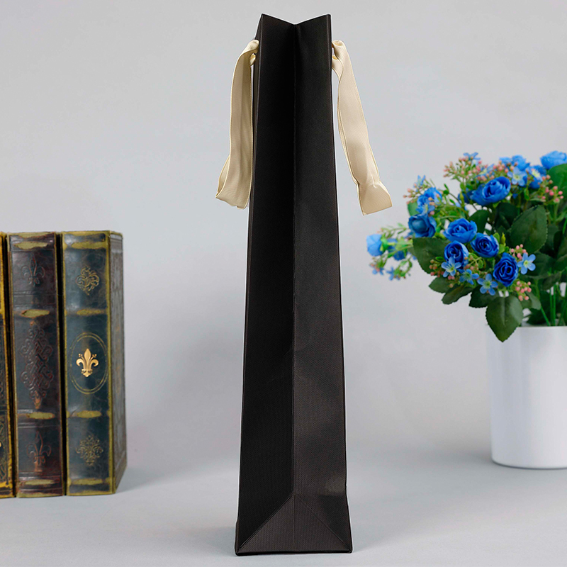 Bouquet de fleurs personnalisé emballage sac en papier lavable kraft fleur sac sacs à vin pour bouteilles de vin fleur cadeau