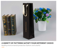 Bouquet de fleurs personnalisé emballage sac en papier lavable kraft fleur sac sacs à vin pour bouteilles de vin fleur cadeau