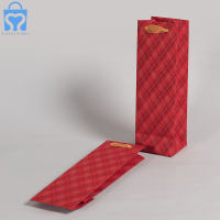 Réutilisable visage isolé portable fleur vin porte-bouteille cadeau emballage fourre-tout sacs en papier sac d'emballage pour bouquet avec poignées