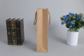 Flower Bouquet Wine Shopping Bag Recycled Kraft Packaging Paper Bag