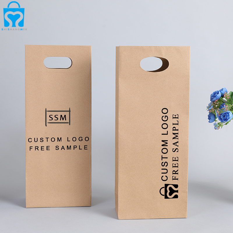 Kraft paper bag purchase gift gift exchange gift bag dry flower bouquet  paper bag - Shop wanyi Gift Wrapping & Boxes - Pinkoi