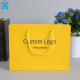 Yellow santuary pick and mix 1000 thank you shopping paper wig bags paper portaconfetti with custom logo for jewelry
