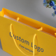 Sanctuaire jaune pick and mix 1000 merci shopping papier perruque sacs papier portaconfetti avec logo personnalisé pour bijoux