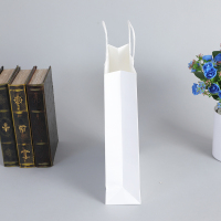 Cheap custom log recycling white pharmacy prescription retail take out tea shoes clothing retail grocery paper bag