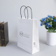 Sacchetto di carta bianca bouquet di fiori confezione di dischi in vinile mini giochi regalo sacchetti di carta kraft per catering con il tuo logo