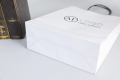 Bolsa de papel blanco ramo de flores embalaje disco de vinilo mini juegos regalo papel kraft bolsas de catering con su propio logotipo