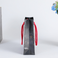 Японский складной черный шоппинг, отправка ювелирных изделий, упаковка, крафт-бумажные пакеты с вашим логотипом