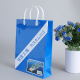 Euro tote piccola plastificata blu lucida borsa regalo per la spesa in carta da lavoro con il tuo logo