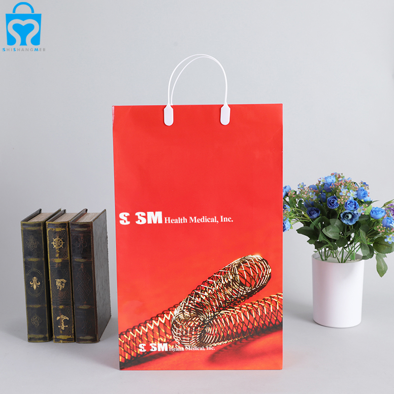 Fantaisie luxe rouge merci victoria secret boutique medecine sac shopping papier europeen pour pharmacie