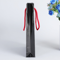 Глянцевая дизайнерская плоская алюминиевая фольга с подкладкой из бутика, подарок, спасибо, черные упаковочные бумажные пакеты