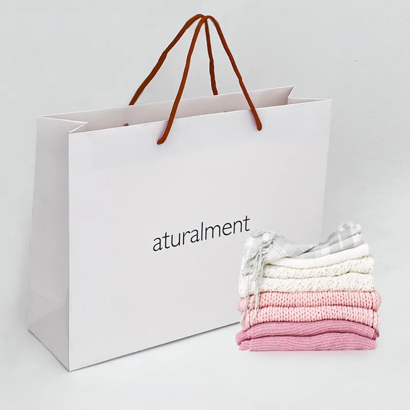 Sac à provisions en papier pour vêtements personnalisé