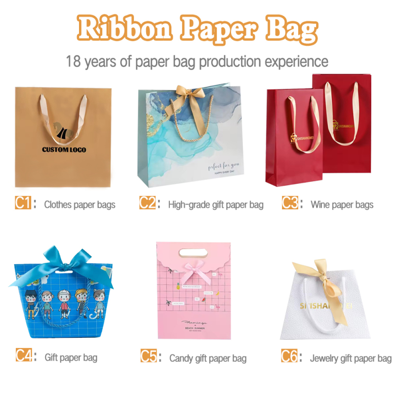 Ribbon Paper Bag