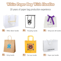 White Paper Bags With Handles