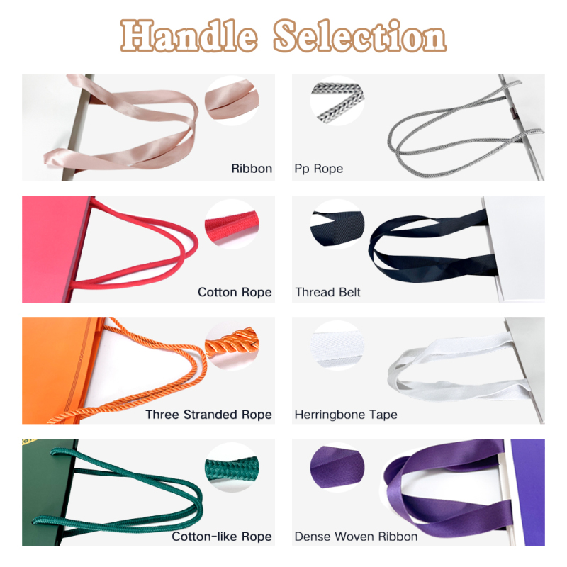 White Paper Bags With Handles