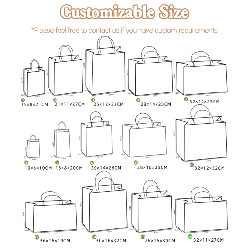 White Paper Bags With Handles