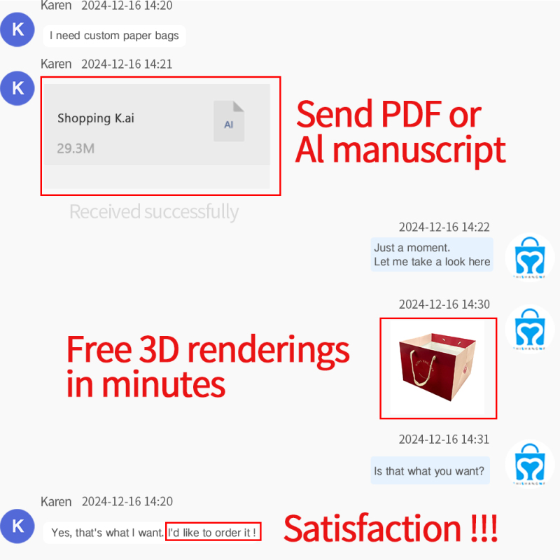 White Paper Bags With Handles