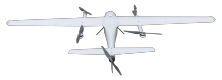 طائرات بدون طيار ثابتة الجناحين VTOL طويلة التحمل