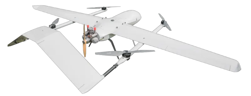Power Inspection Oil Powered VTOL Fixed Wing UAV