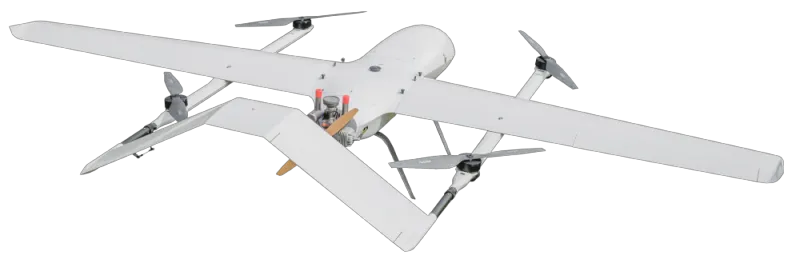 Power Inspection Oil Powered VTOL Fixed Wing UAV