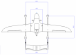 13 kg schweres elektrisches Vertikallift-Starrflügel-UAV (VTOL).