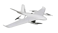 Drone de asa fixa (VTOL) de elevação vertical elétrica de 15kg