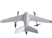Dron eléctrico de ala fija de elevación vertical (VTOL) de 15 kg