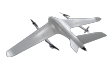 15kg 電動垂直昇降固定翼 (VTOL) ドローン
