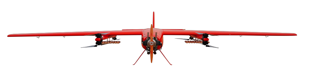 UAV ปีกคงที่แบบยกแนวตั้งขับเคลื่อนด้วยน้ำมัน 180 กก. (วีทีโอแอล)