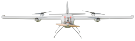 طائرة بدون طيار ذات جناح ثابت للرفع العمودي تعمل بالزيت بوزن 40 كجم (فتول).
