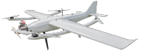 40kg Oil Powered Vertical Lift Fixed Wing (VTOL) UAV