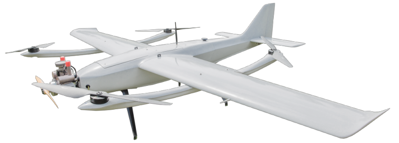 40kg Oil Powered Vertical Lift Fixed Wing (VTOL) UAV