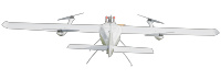 40kg Oil Powered Vertical Lift Fixed Wing (VTOL) UAV