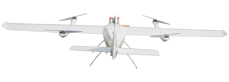 40kg Oil Powered Vertical Lift Fixed Wing (VTOL) UAV