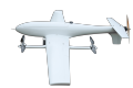 25 kg elektrische verticale lift vaste vleugel (VTOL) drone